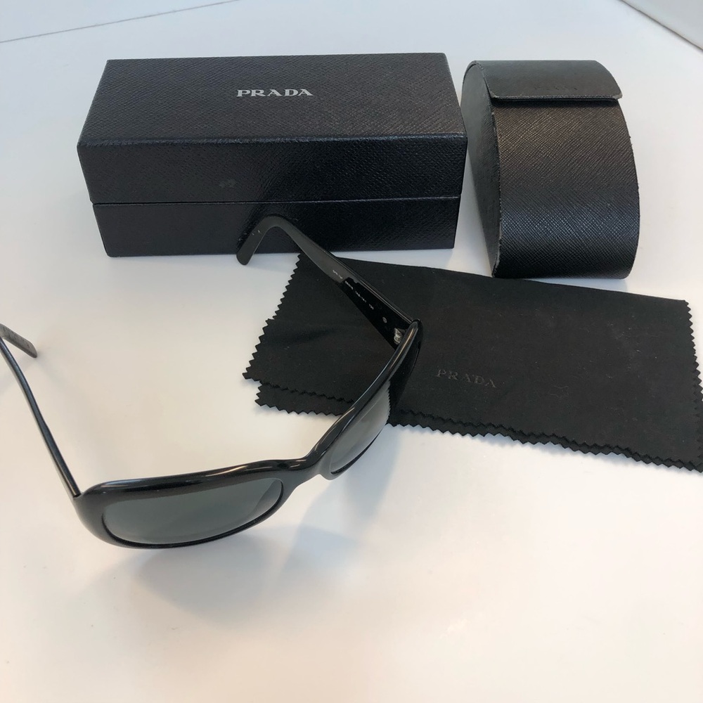 Vintage Prada Oversized Black Sunglasses